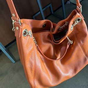 Michale Kors crossbody orange/pumpkin like new